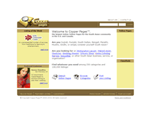 Tablet Screenshot of copperpages.com